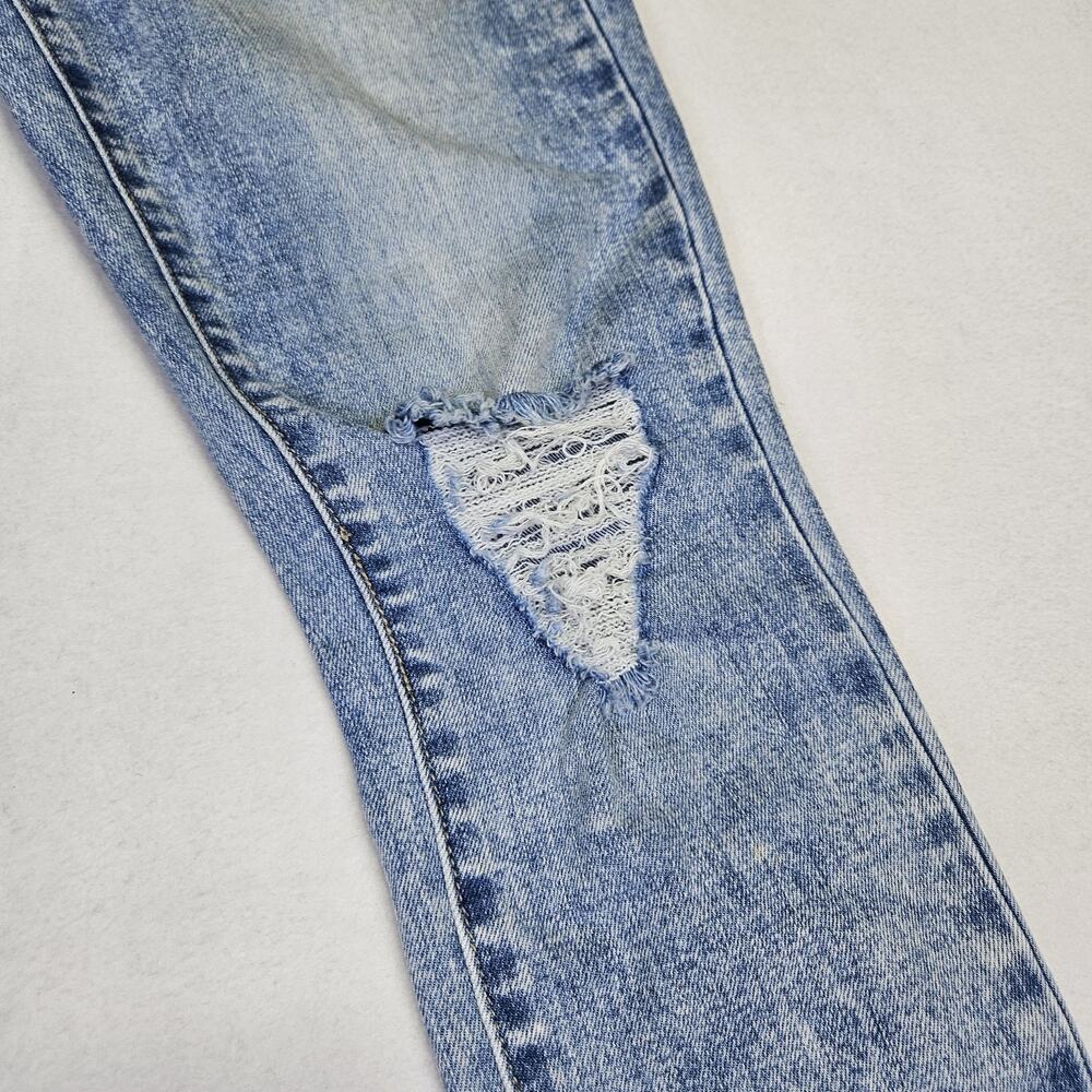 True Religion Womens 29 Jean Halle High Rise Stonewash Stretch Distressed Retro - Picture 5 of 16